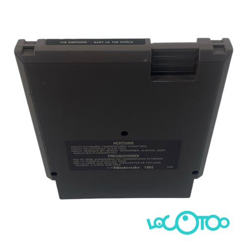 THE SIMPSON BART VS THE WORLD NINTENDO NES