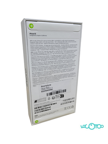 Smartphone APPLE IPHONE 15 Tarjeta SD Libre
