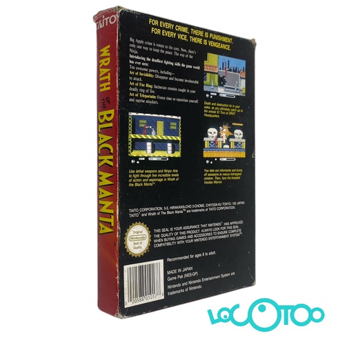 WRATH OF THE BLACK MANTA NINTENDO NES