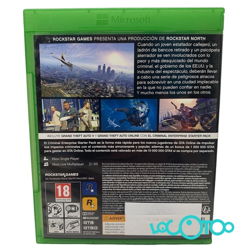 Videojuego MICROSOFT XBOX ONE GRAND THEFT A