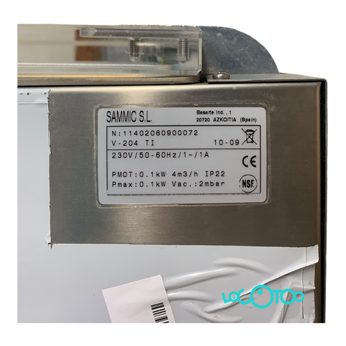 ENVASADORA AL VACIO SAMMIC V-204 TI