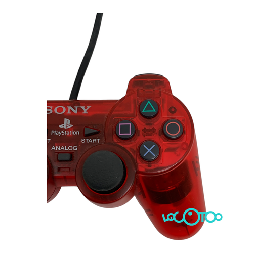 MANDO CONSOLA SONY PS2 ROJO