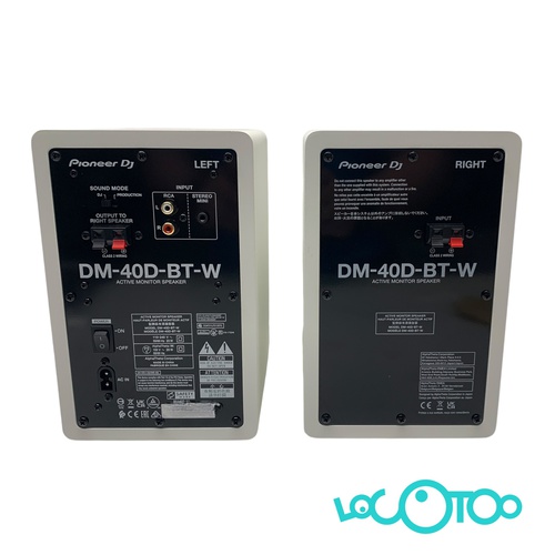 Altavoces HIFI PIONEER DJ  DM-40D-BT-W