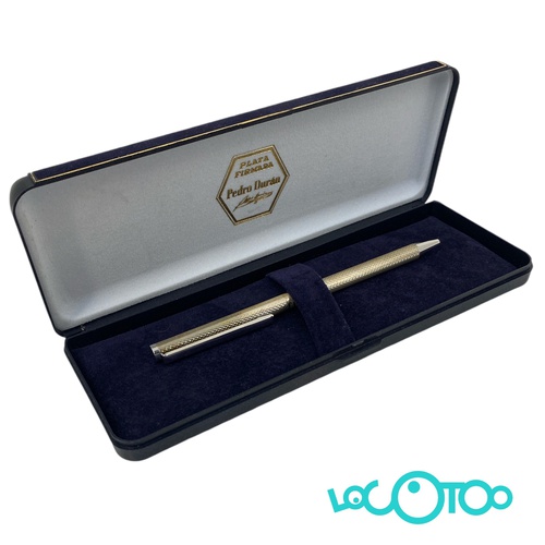 PLATA FIRMADA PEDRO DURAN BOLÍGRAFO AGATHA 