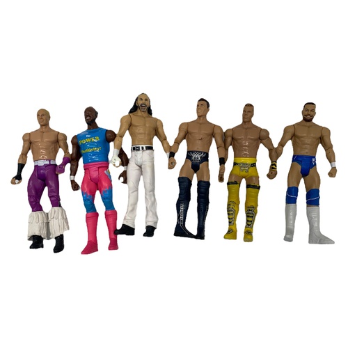 MUÑECOS LOTE MATEL 7 PERSONAJES WWA