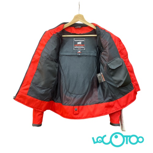 CHAQUETA MOTO MUJER SPYKE ROJA CON PROTECCI
