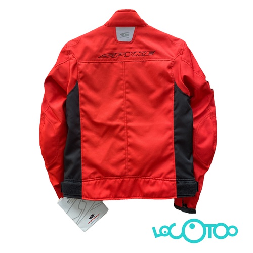 CHAQUETA MOTO MUJER SPYKE ROJA CON PROTECCI
