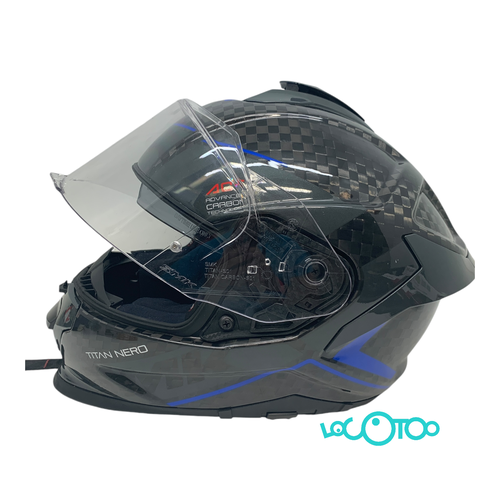 Casco SMK TITAN NERO CARBON-S01 Talla L