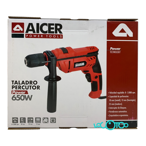 Taladro Eléctrico AICER AC1466 Percutor Rev