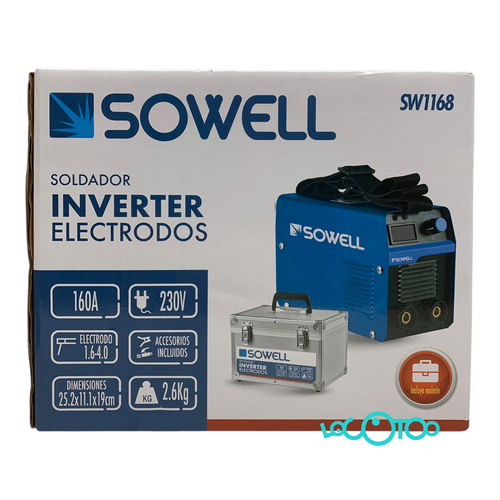 SOLDADOR INVERTER ELECTRODOS 160AMP SOWELL 