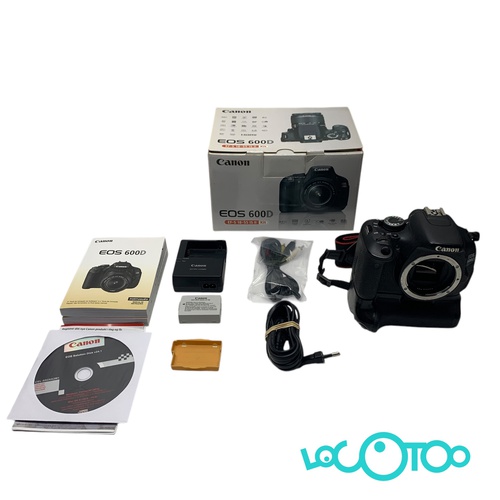 Cámara Réflex CANON EOS 600D 18 MPX SD Solo