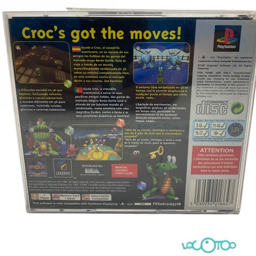 Videojuego SONY PS1 CROC LEGEND OF THE GOBB