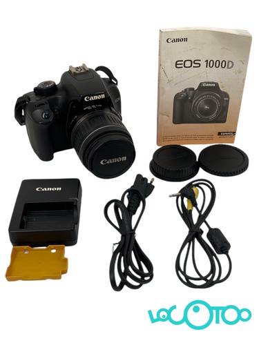CÁMARA REFLEX CANON EOS 1000D + EFS 18-55MM