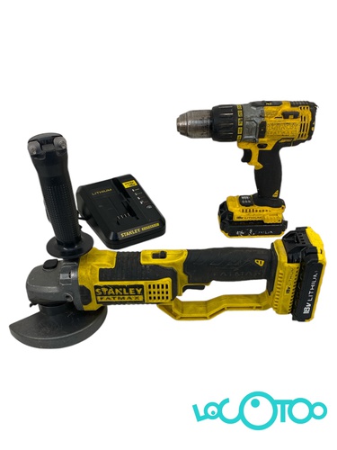 STANLEY TALADRO EMC625 +  AMOLADORA FMC761