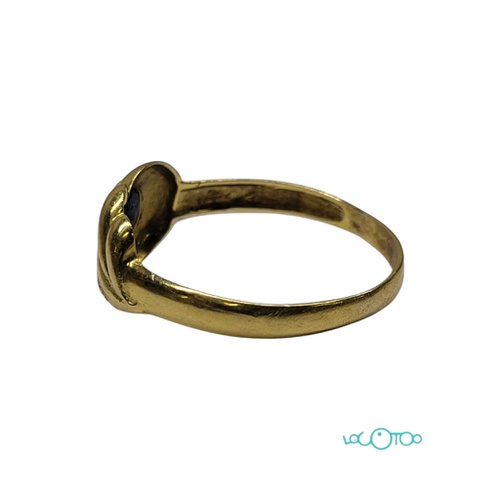 Anillo Oro 18K con circonitas 