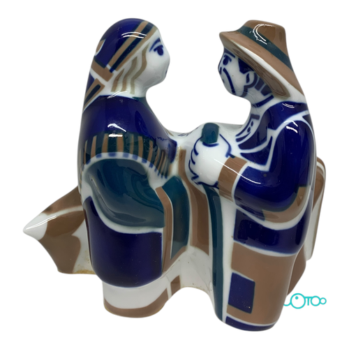 Cerámica SARGADELOS PAREJA CON VACA