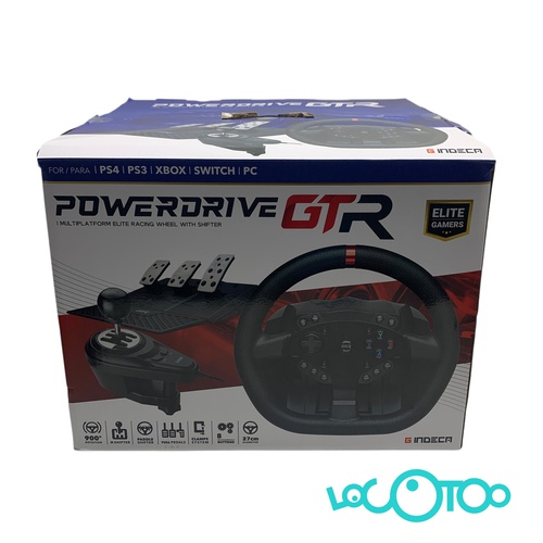 Volante Consola POWER DRIVE GTR  INDECA PS4