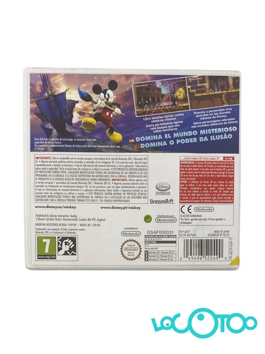 EPIC MICKEY MUNDO MISTERIOSO NINTENDO 3DS