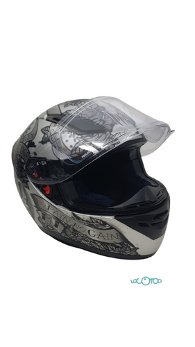 Casco MT HELMET SKULL & ROSES Integral Micr