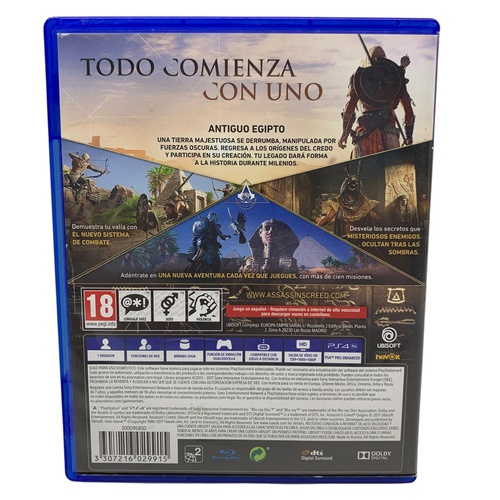 Videojuego SONY PS4 ASSASSINS CREED ORIGINS