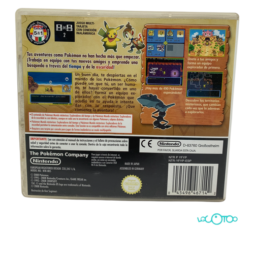 Videojuego NINTENDO POKEMON MUNDO MISTERIOS