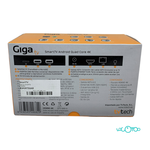 SmartTV GIGA TV HD890 4K 16 GB 2 GB