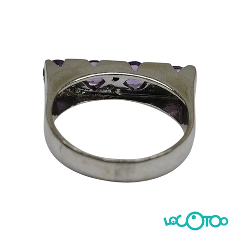 Anillo Oro blanco 18K y diamantes 