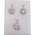 CONJUNTO PENDIETES Y COLGANTE DE PLATA