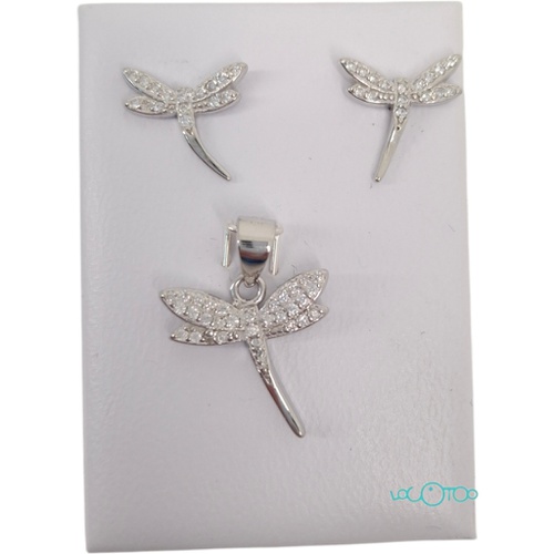 CONJUNTO PENDIENTES Y COLGANTE DE PLATA