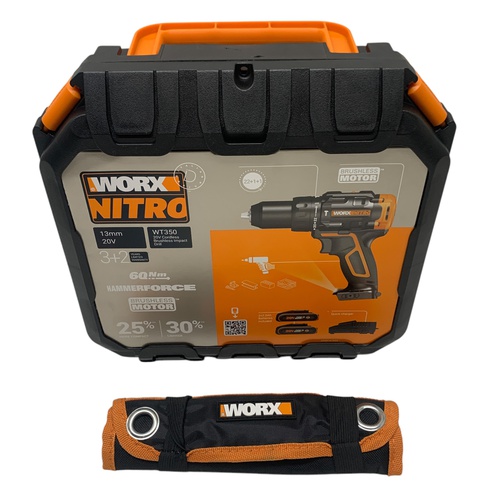 Taladro Batería WORKX WT350 20 V 2 Baterías