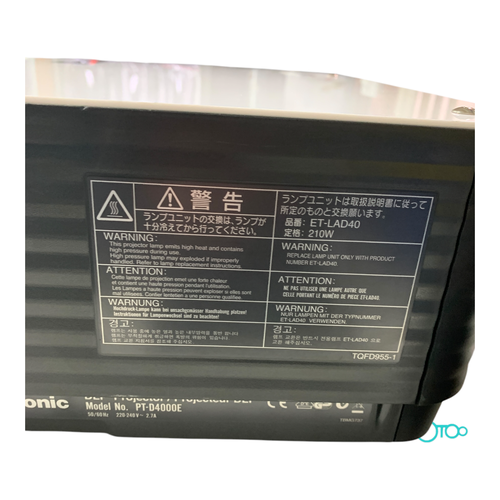 Proyector PANASONIC PT-D4000 Full HD 4000 L