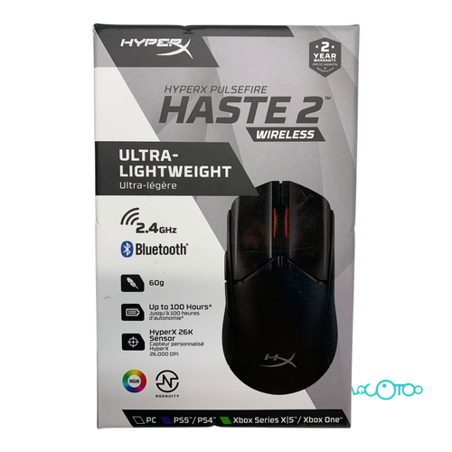 Ratón HYPER X HASTE 2 WIRELESS Gaming Inalá