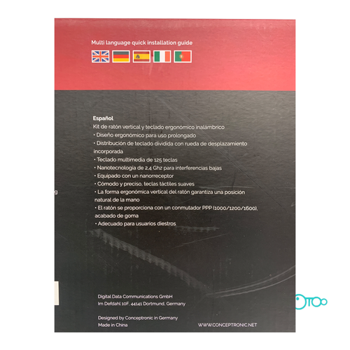 Kit Teclado y Ratón CONCEPTRONIC ORAZIO ERG