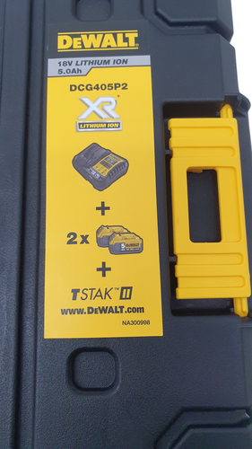 Amoladora Batería DEWALT DCG405P2 18 V 5.0A