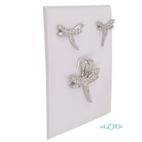 CONJUNTO PENDIENTES Y COLGANTE DE PLATA