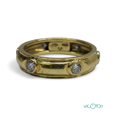 Anillo Oro 18K con diamante 