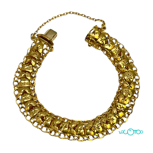 Pulsera Oro BRAZALETE DE BODA CON CADENA
