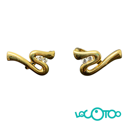 Pendientes Oro Cierre Ballestilla