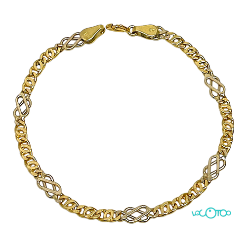 Pulsera Oro ESLABONES PLANOS