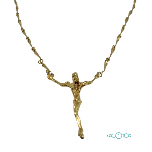 CADENA ORO 18K CON CRISTO DE DALÍ