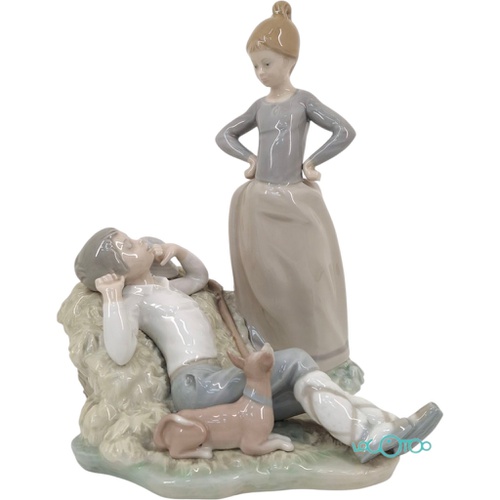 FIGURA LLADRÓ NIÑO DURMIENDO EN HENO CON SO