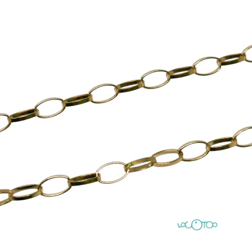 CADENA DE ORO 18K CON COLGANTE BICOLOR CON 