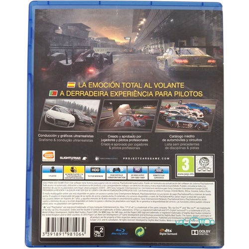 PROJECT CARS 4 SONY PS4