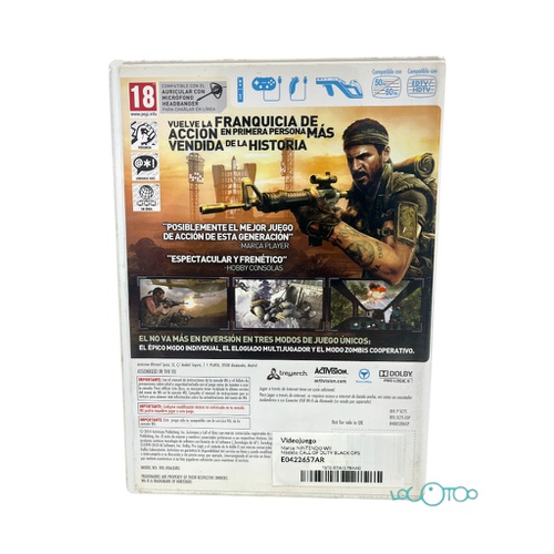 CALL OF DUTY BLACK OPS NINTENDO WII