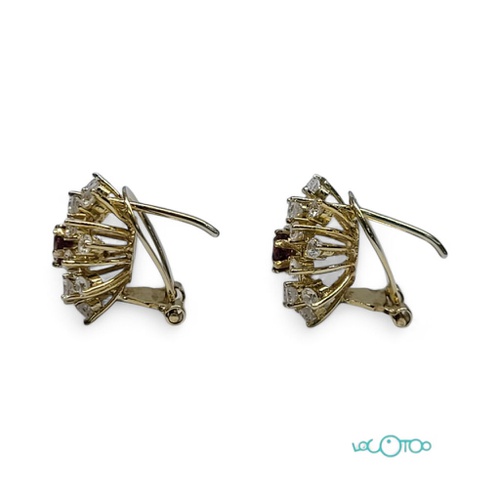 Pendientes Oro 18K con circonitas 