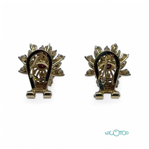 Pendientes Oro 18K con circonitas 
