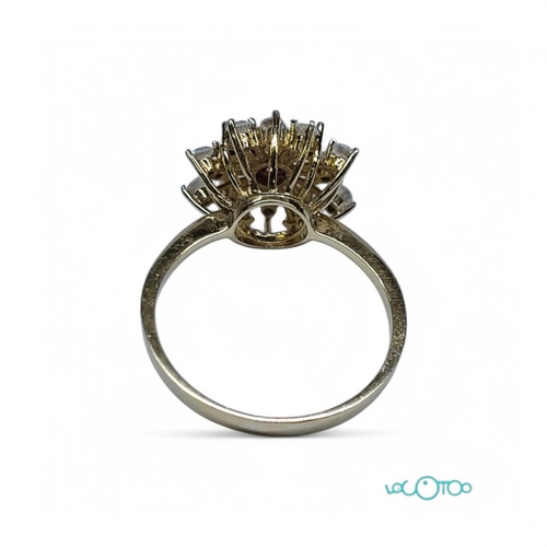 Anillo Oro 18K con circonitas 