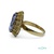 Anillo Oro 18K con piedra azul