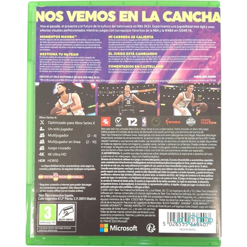 NBA 2K24 MICROSOFT XBOX SERIES X / ONE