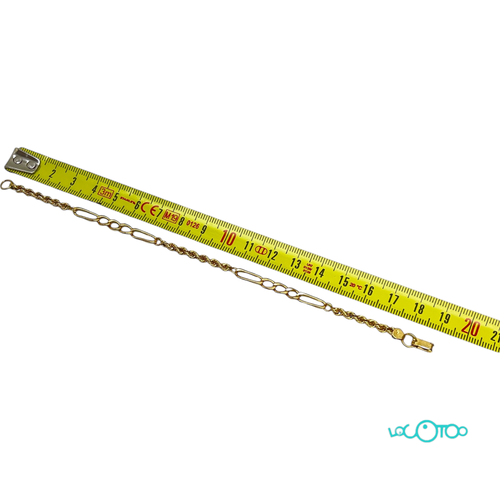 Pulsera Oro ESLABÓN Y CORDÓN 